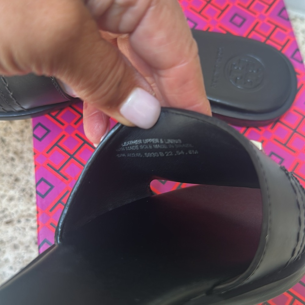NWT Tory Burch EVERLY Slide/calf leather - Picture 8 of 9